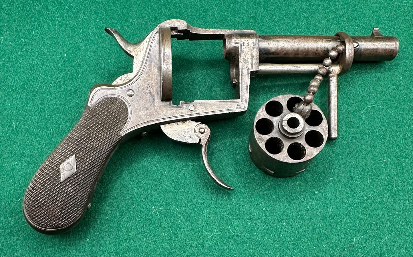 Rare Fagnus Patent English Closed Frame Pinfire Revolver