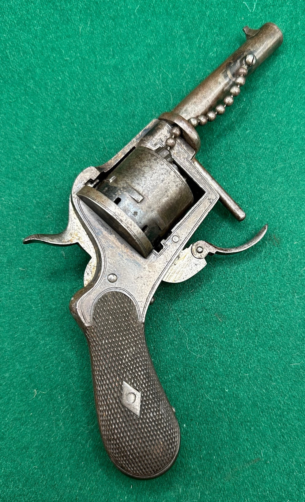 Rare Fagnus Patent English Closed Frame Pinfire Revolver