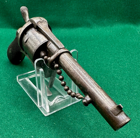 Rare Fagnus Patent English Closed Frame Pinfire Revolver