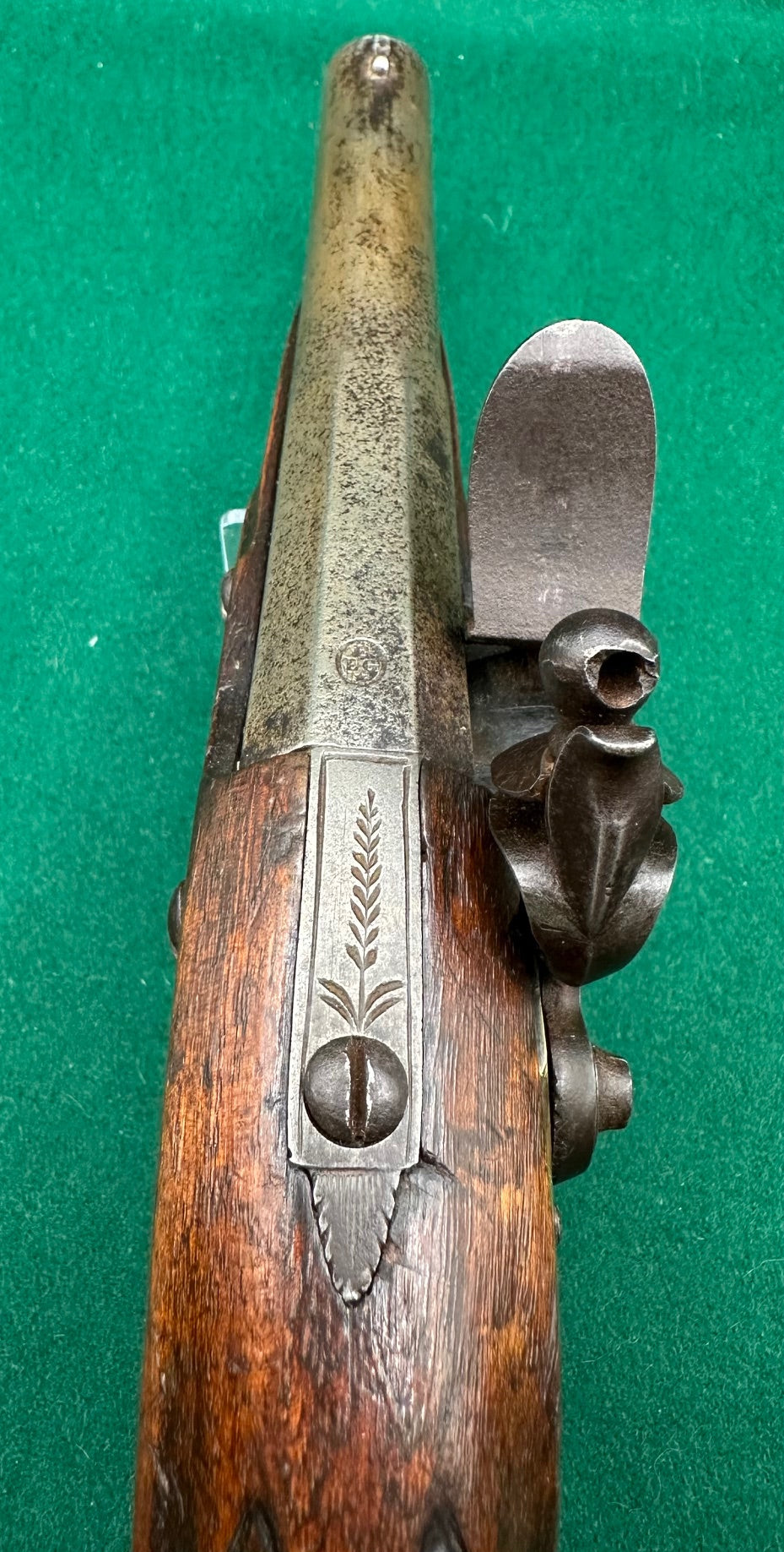Brass Mounted Belgian Flintlock Officers Pistol