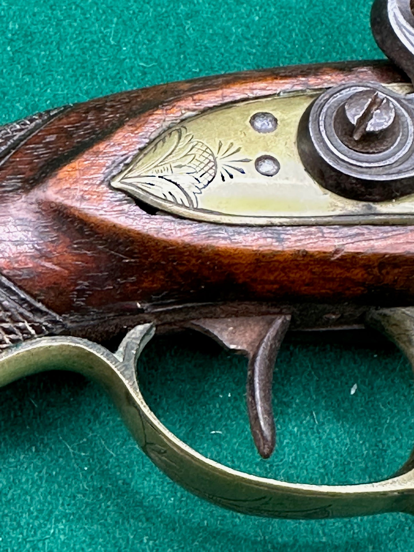 Brass Mounted Belgian Flintlock Officers Pistol