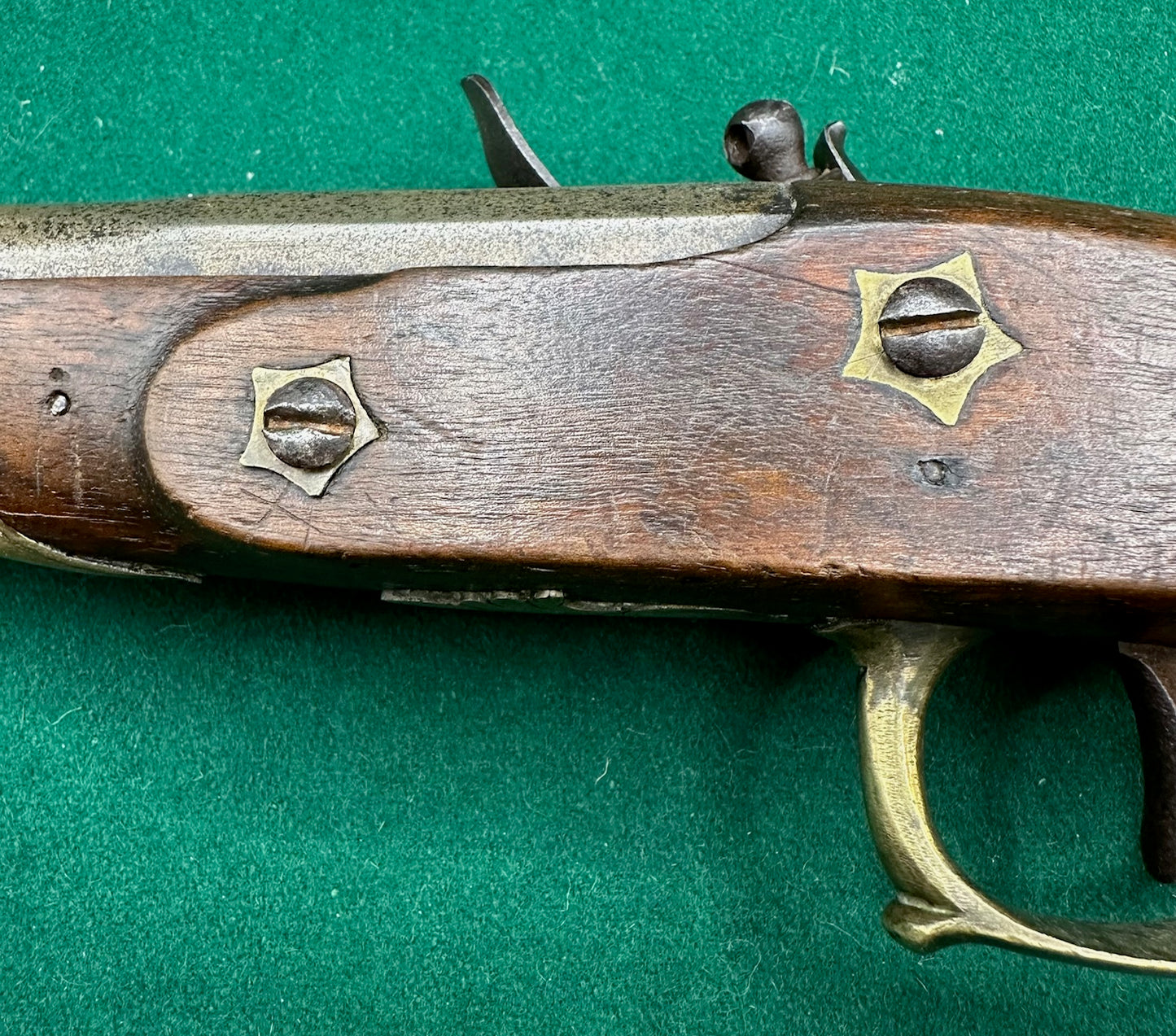 Brass Mounted Belgian Flintlock Officers Pistol