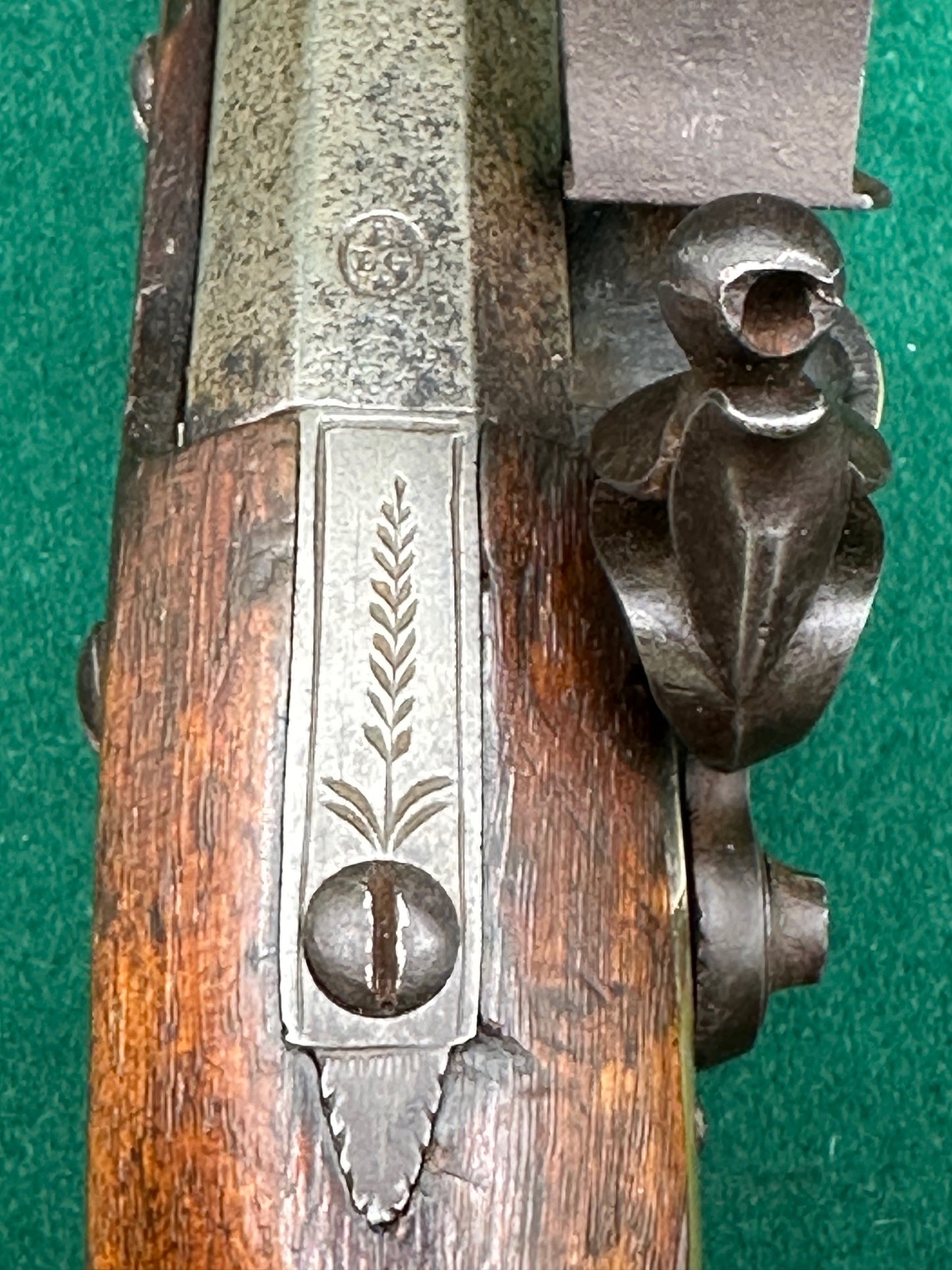 Brass Mounted Belgian Flintlock Officers Pistol