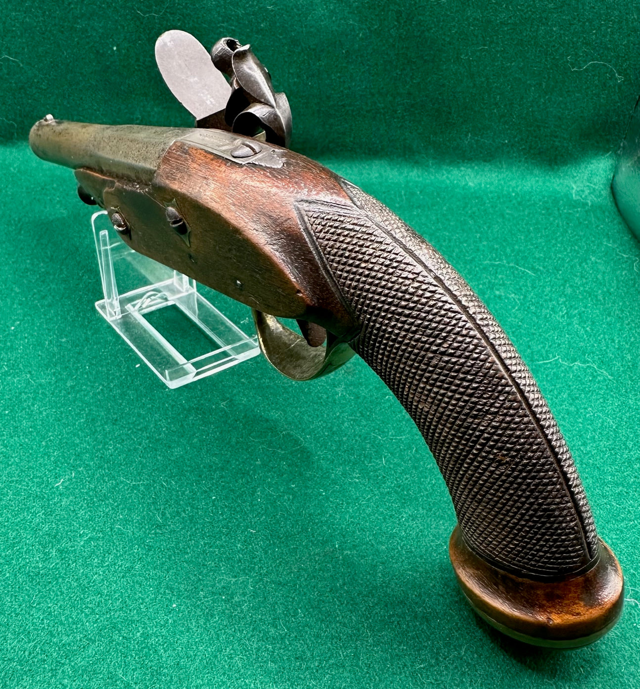 Brass Mounted Belgian Flintlock Officers Pistol