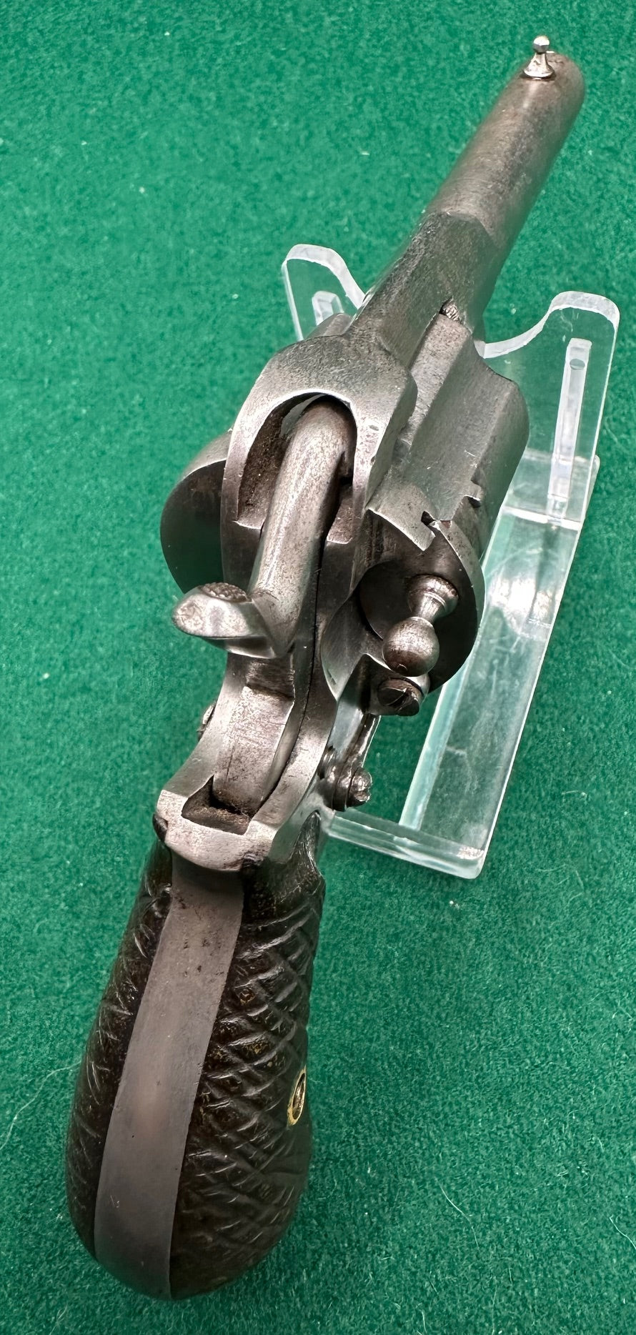 Pipe Cased Closed Frame Pinfire Pocket Revolver