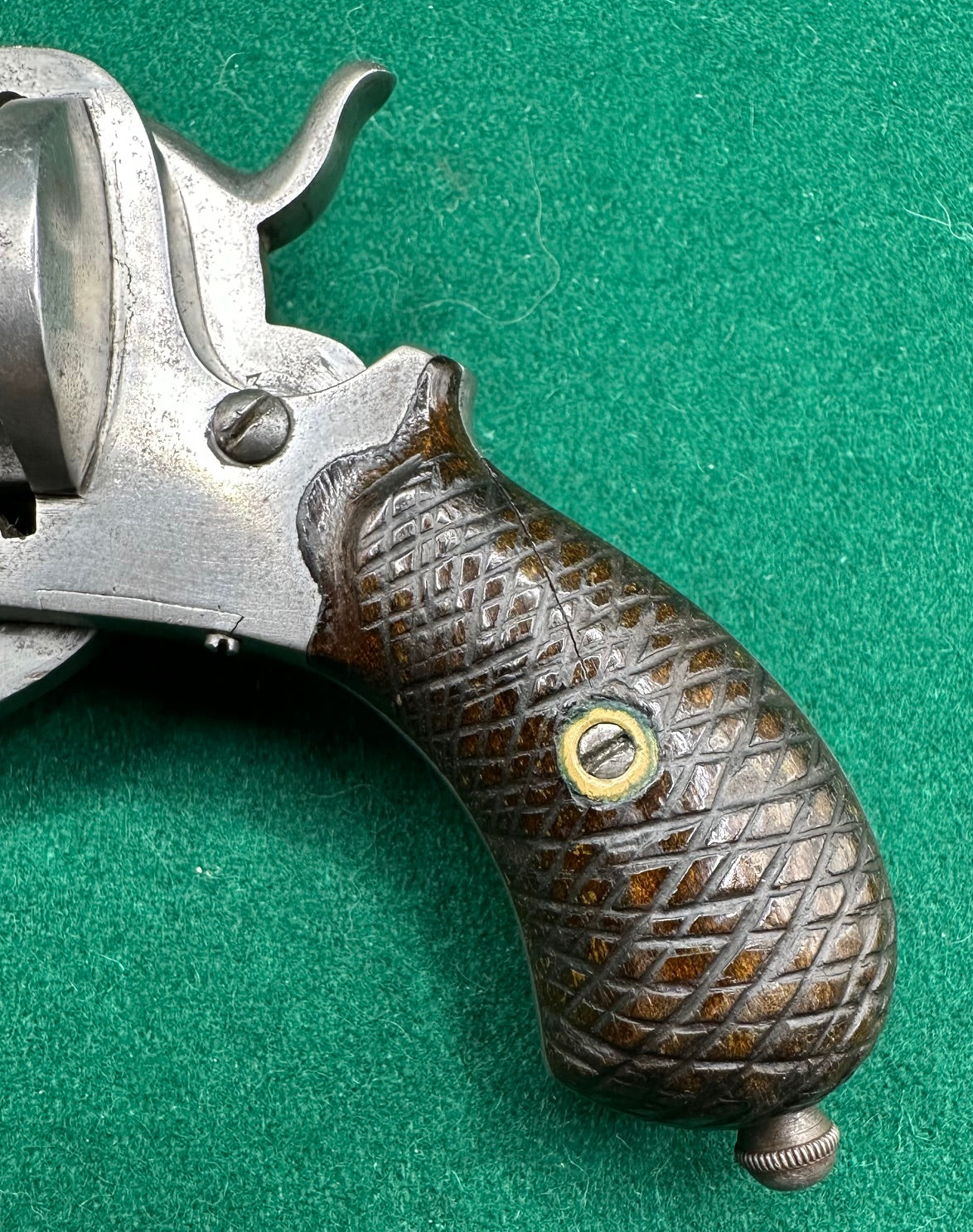 Pipe Cased Closed Frame Pinfire Pocket Revolver