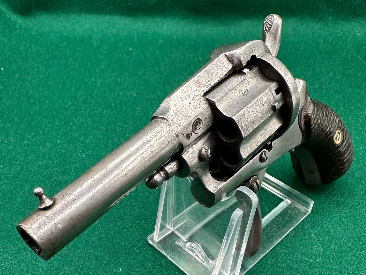 Pipe Cased Closed Frame Pinfire Pocket Revolver