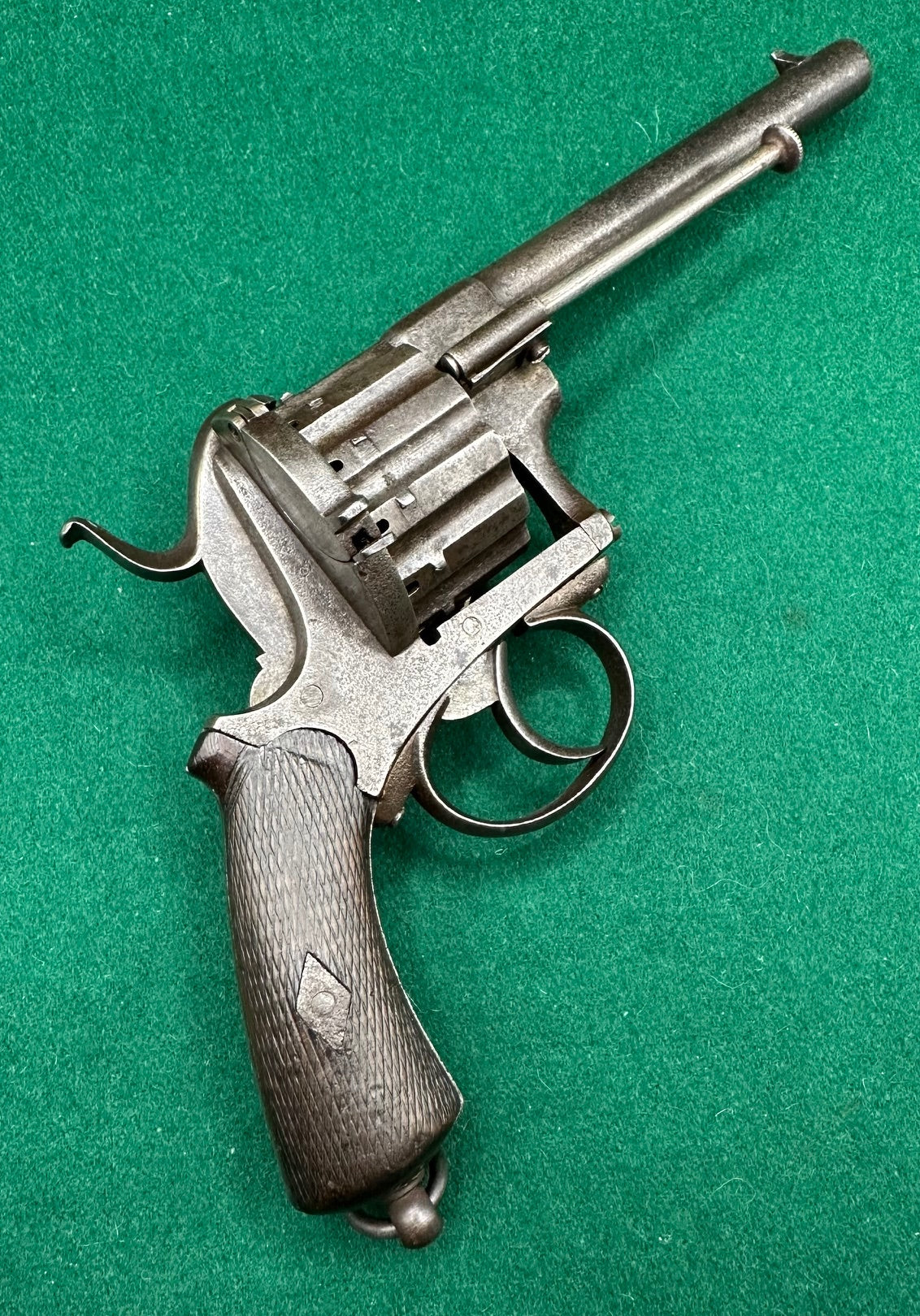 A Scarce 12 Shot Pinfire Revolver By J Chaineux