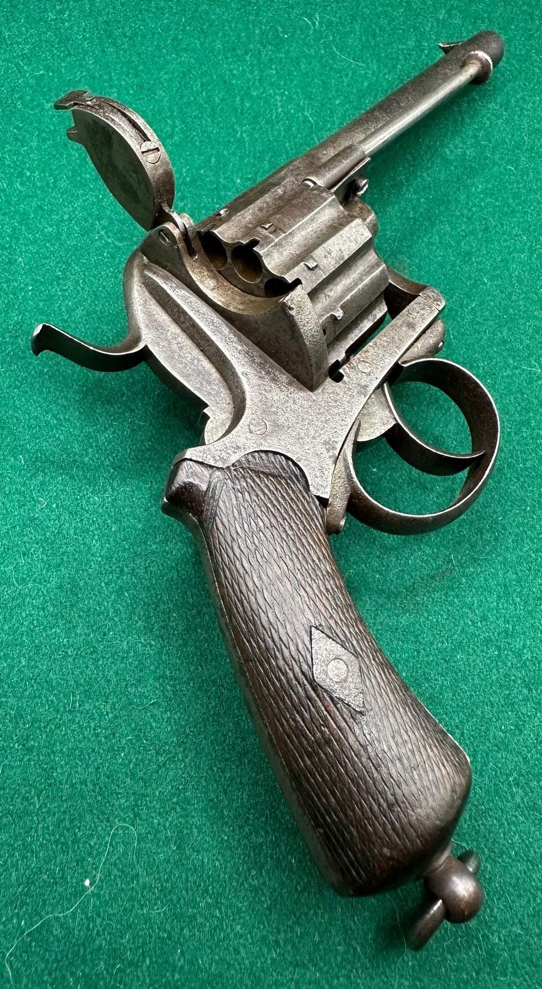 A Scarce 12 Shot Pinfire Revolver By J Chaineux