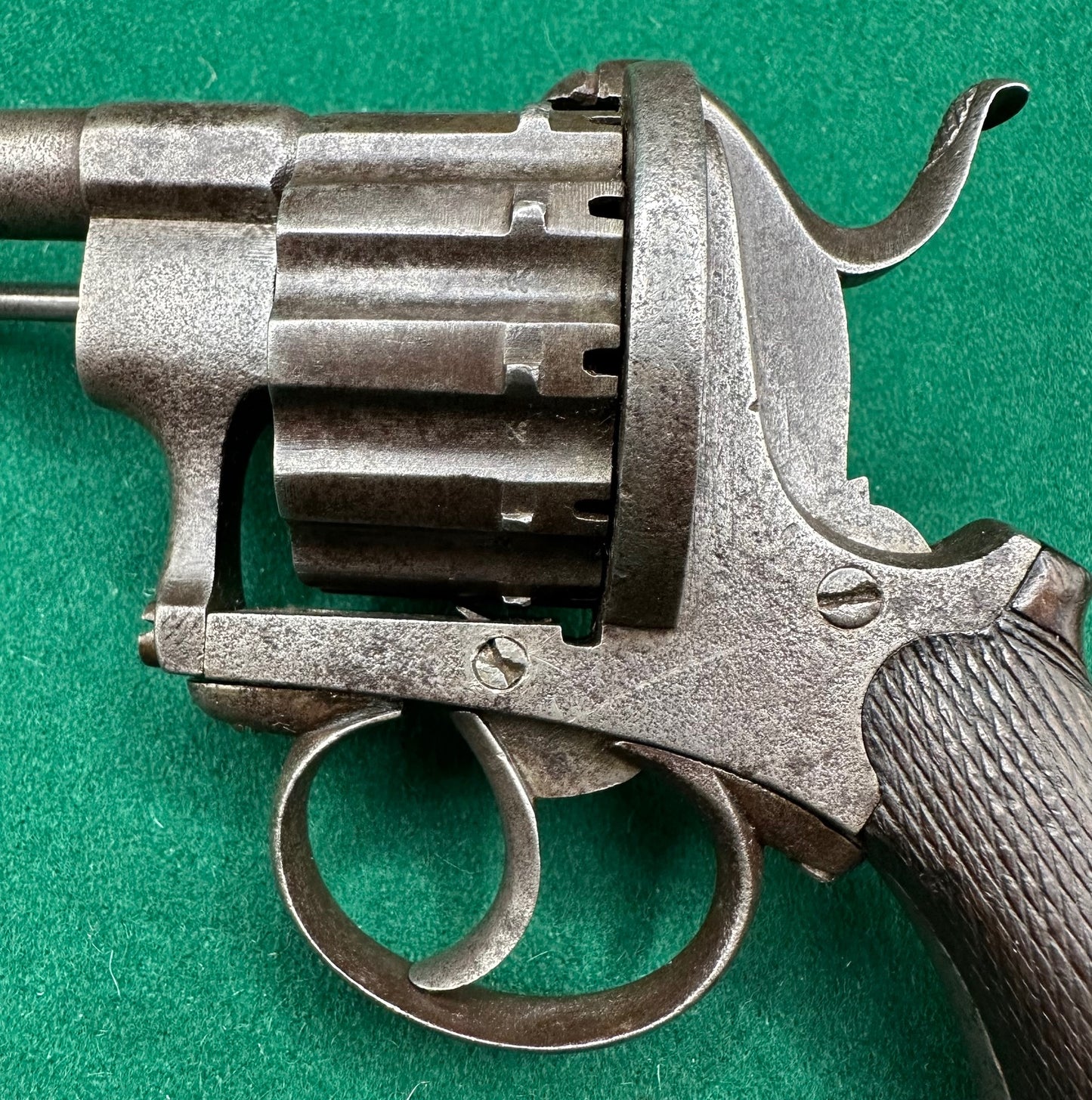 A Scarce 12 Shot Pinfire Revolver By J Chaineux