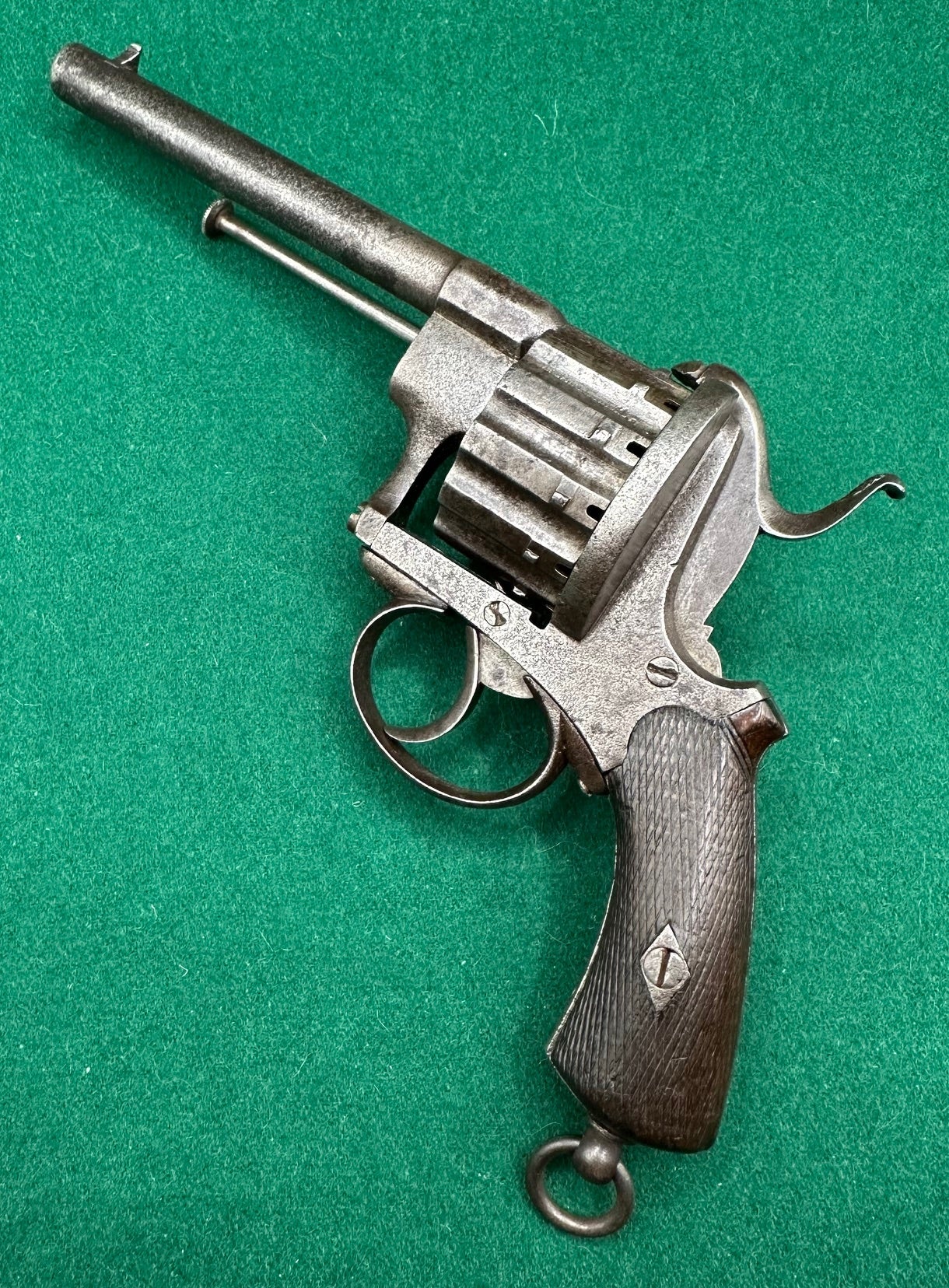 A Scarce 12 Shot Pinfire Revolver By J Chaineux