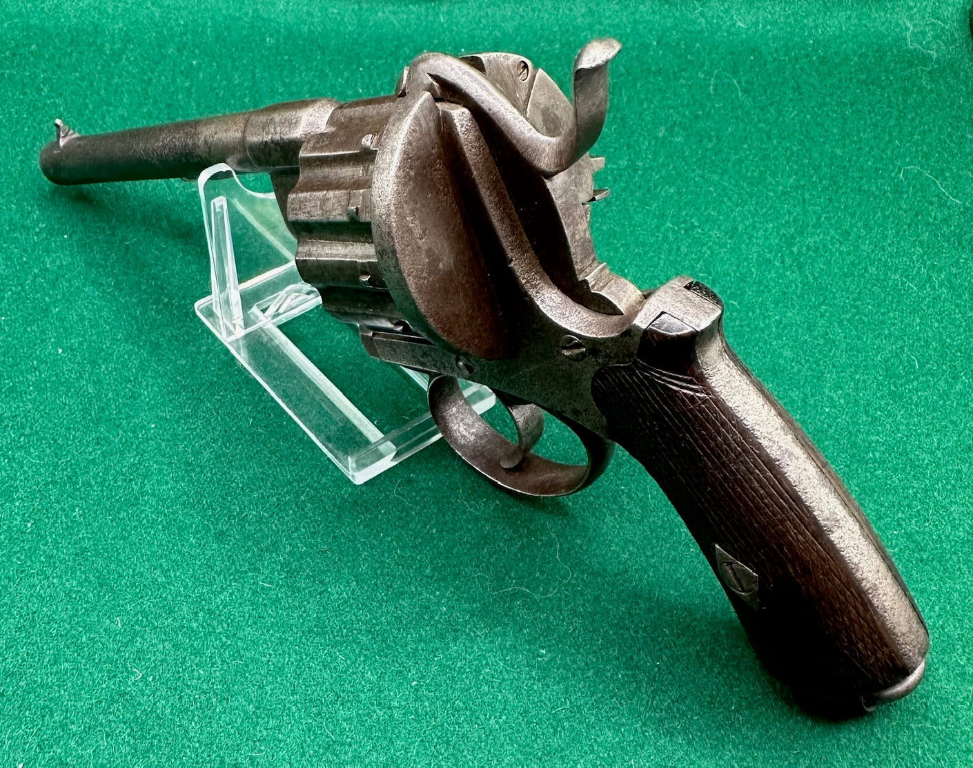 A Scarce 12 Shot Pinfire Revolver By J Chaineux
