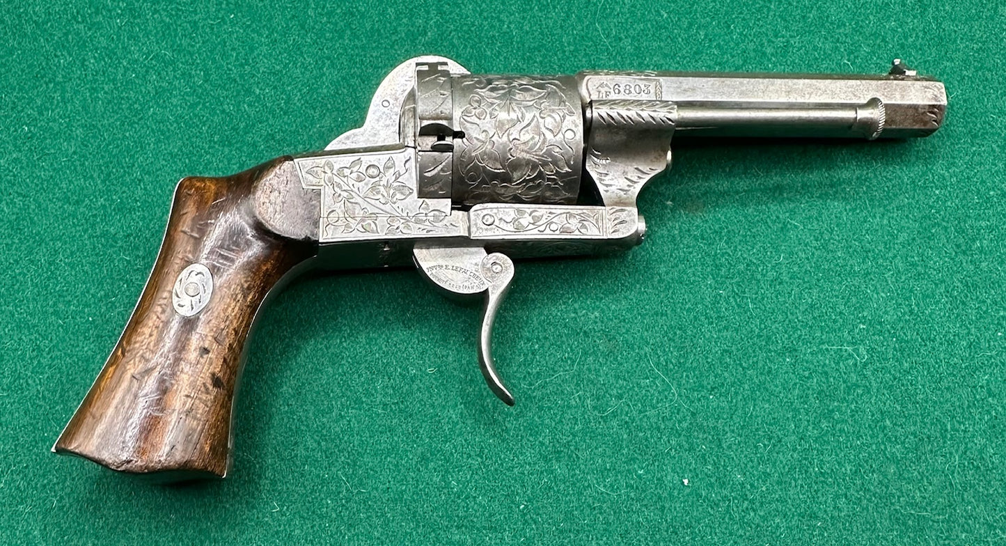 A Fine 1856 Model Lefaucheux Self Cocking Revolver