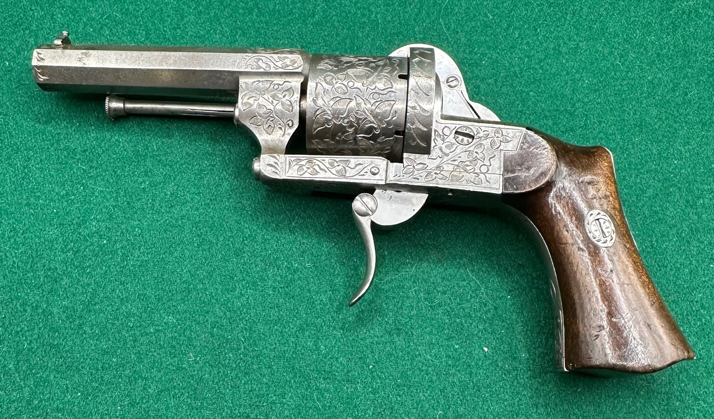 A Fine 1856 Model Lefaucheux Self Cocking Revolver