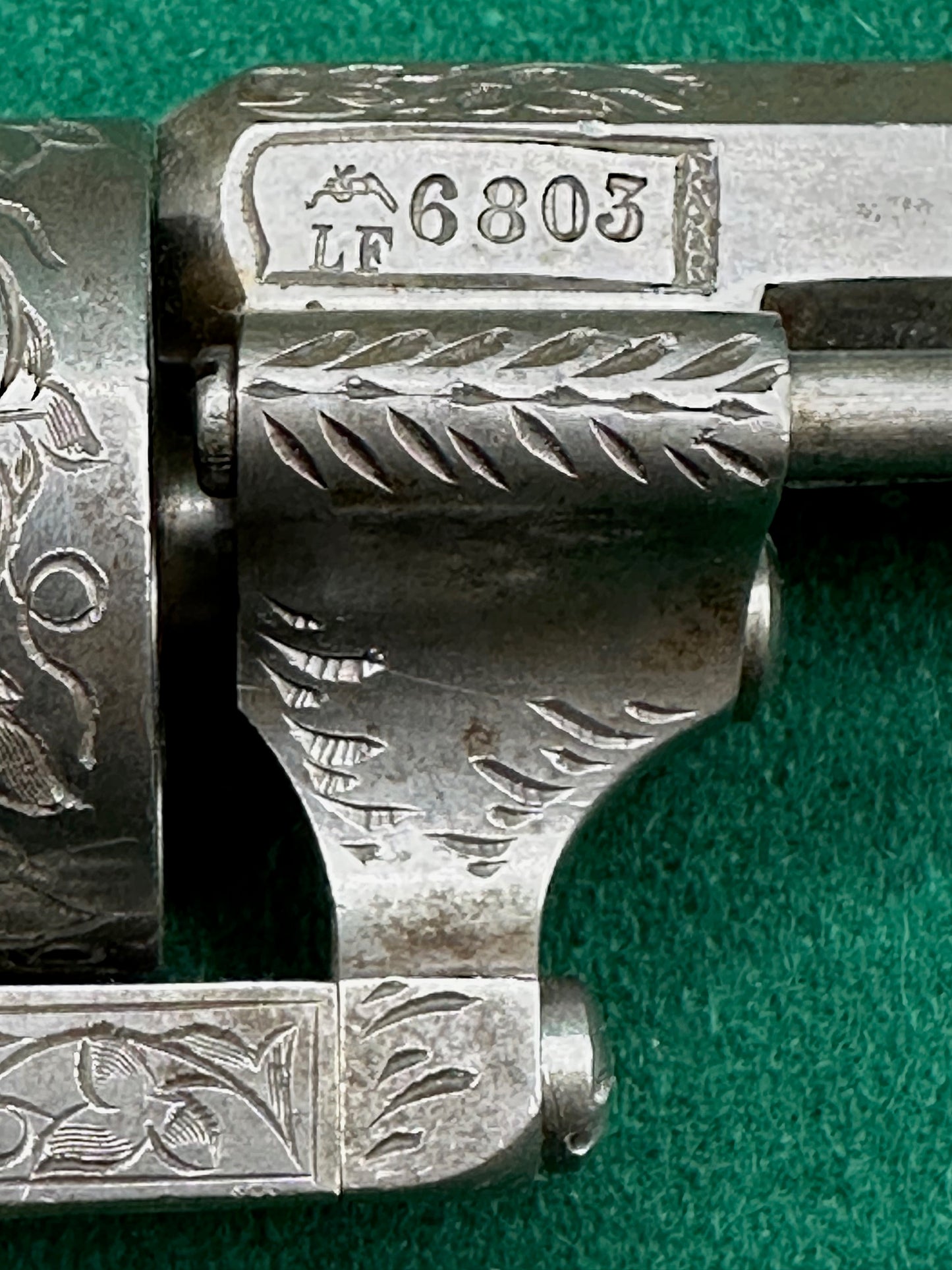 A Fine 1856 Model Lefaucheux Self Cocking Revolver