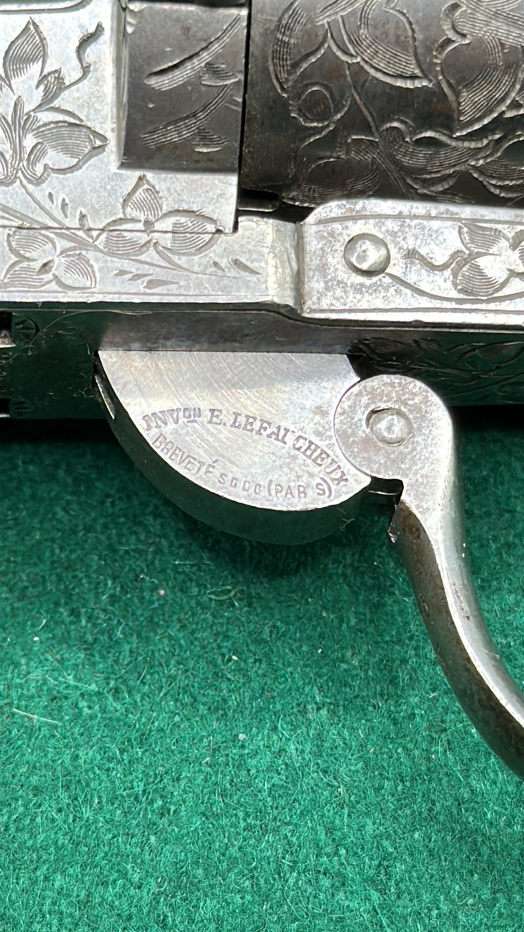 A Fine 1856 Model Lefaucheux Self Cocking Revolver