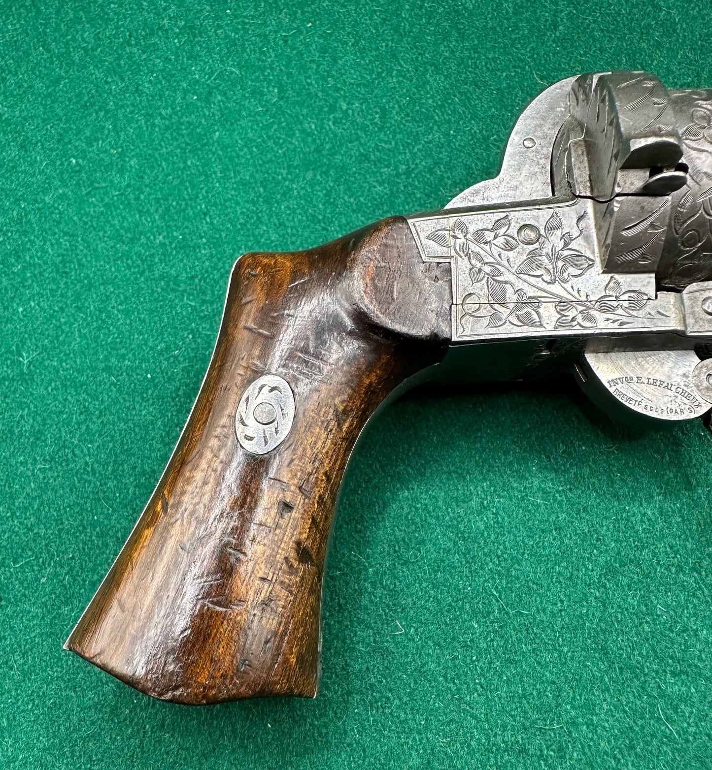A Fine 1856 Model Lefaucheux Self Cocking Revolver