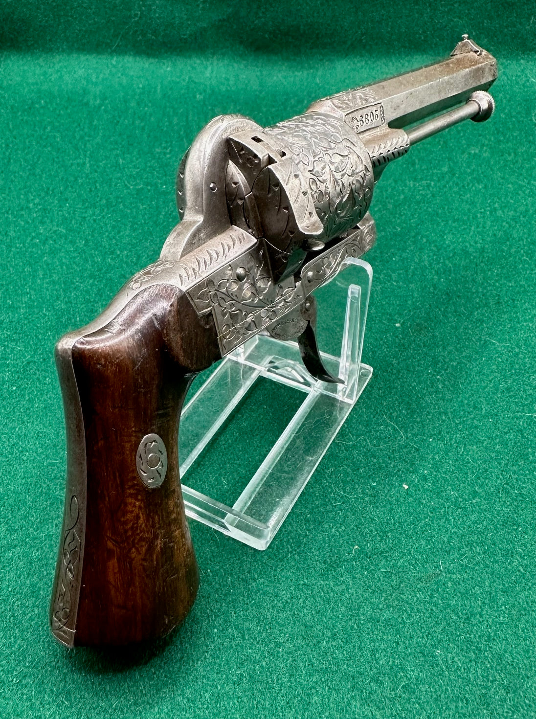 A Fine 1856 Model Lefaucheux Self Cocking Revolver