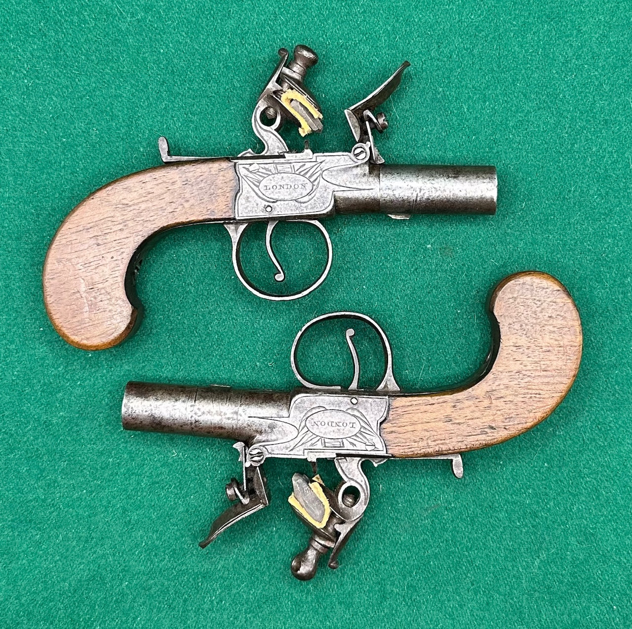 A Cased Pair of Flintlock Ketland & Co Pocket Pistols