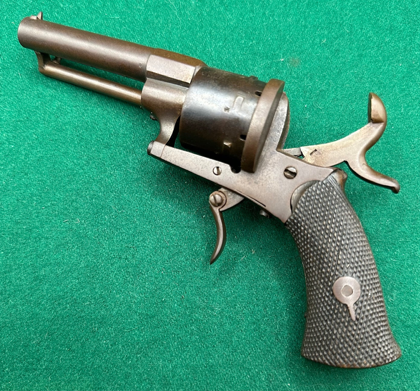 Cased English Pinfire Revolver By C.O. Bircham