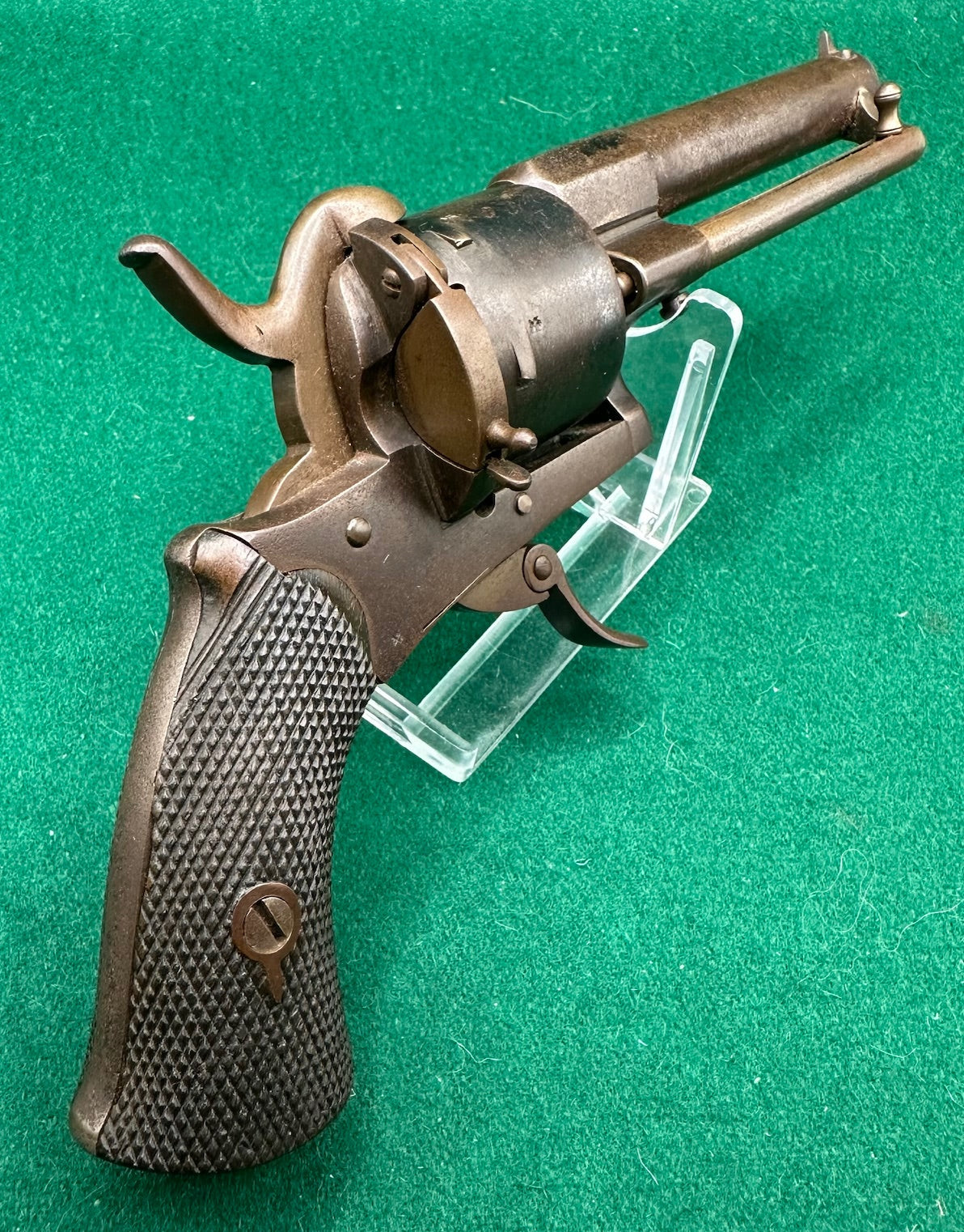 Cased English Pinfire Revolver By C.O. Bircham