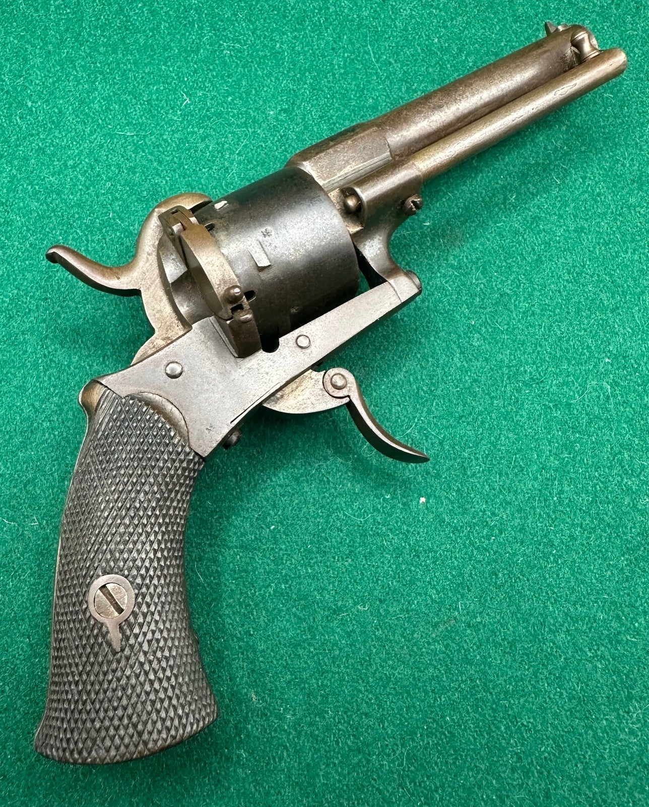 Cased English Pinfire Revolver By C.O. Bircham