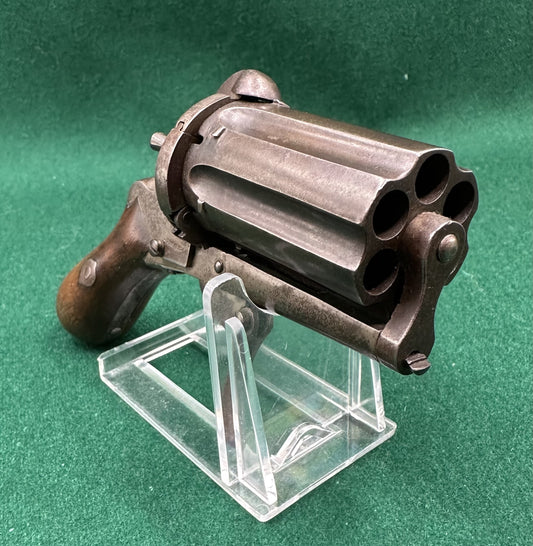 Belgian Pinfire Pepperbox Revolver