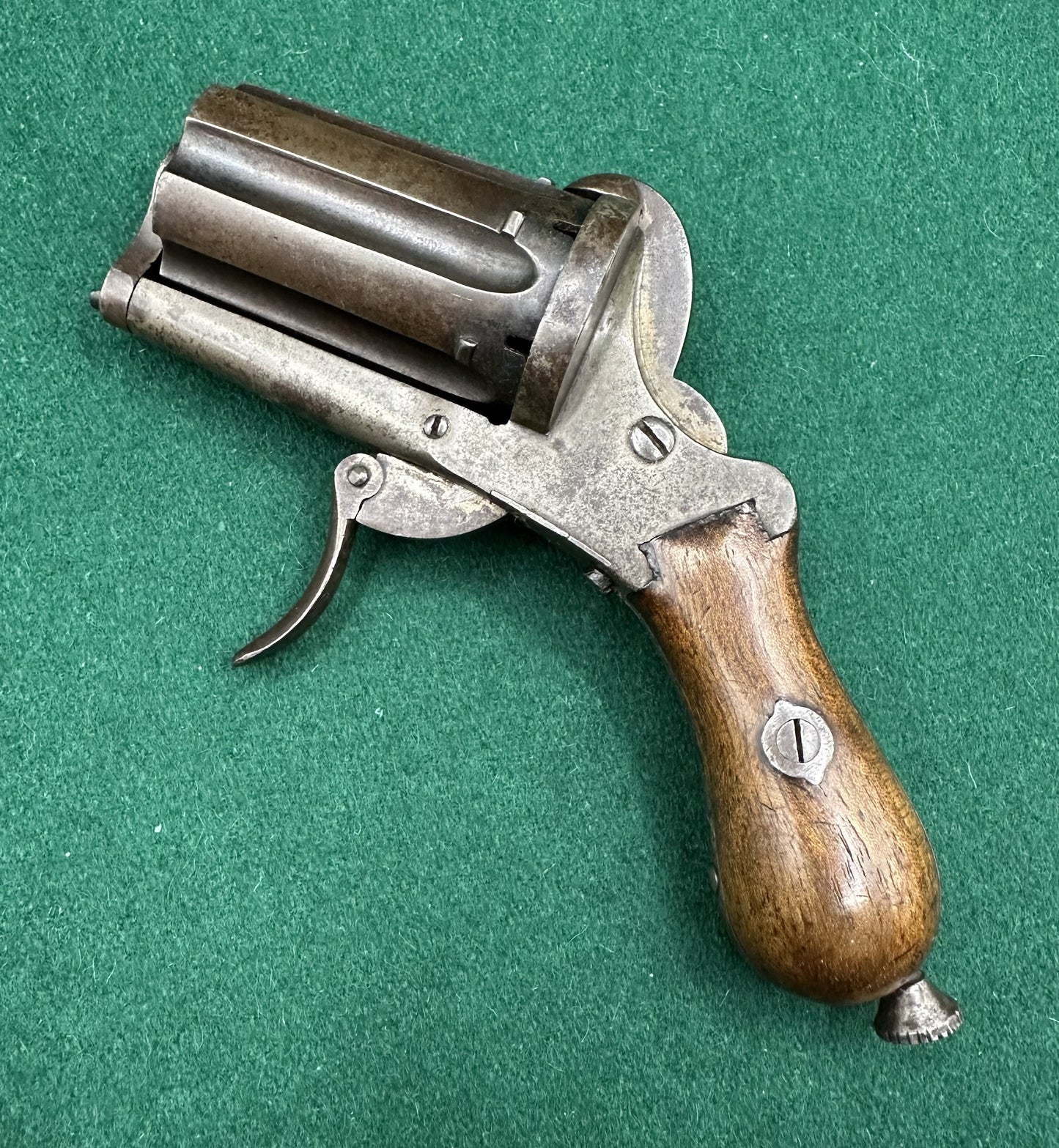Belgian Pinfire Pepperbox Revolver