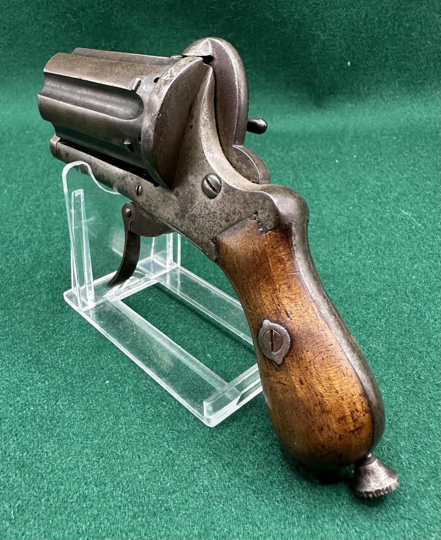 Belgian Pinfire Pepperbox Revolver