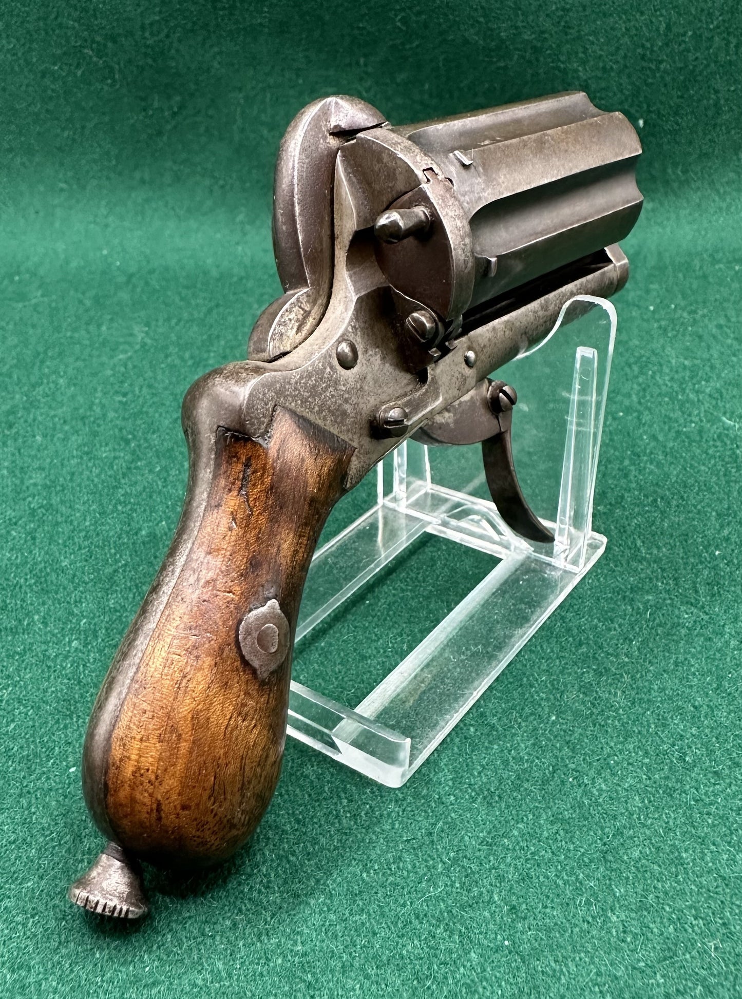 Belgian Pinfire Pepperbox Revolver