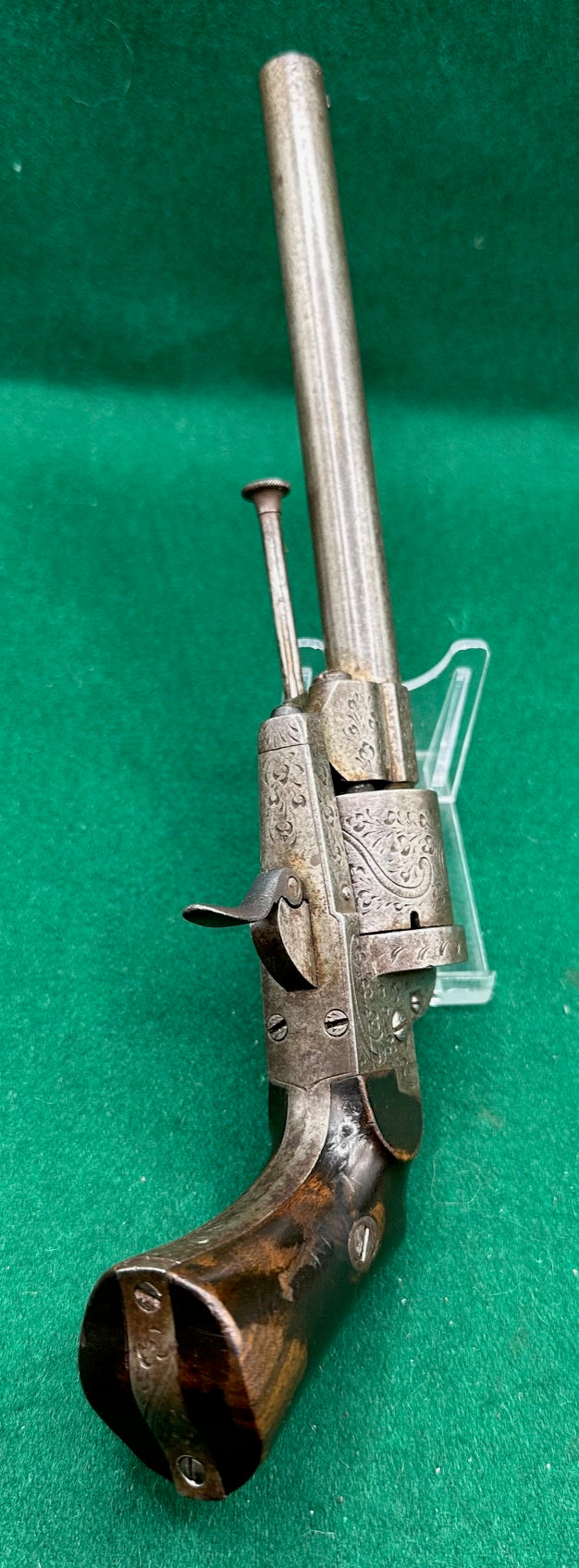 Long Barrelled 7mm Pinfire Lefaucheux Revolver