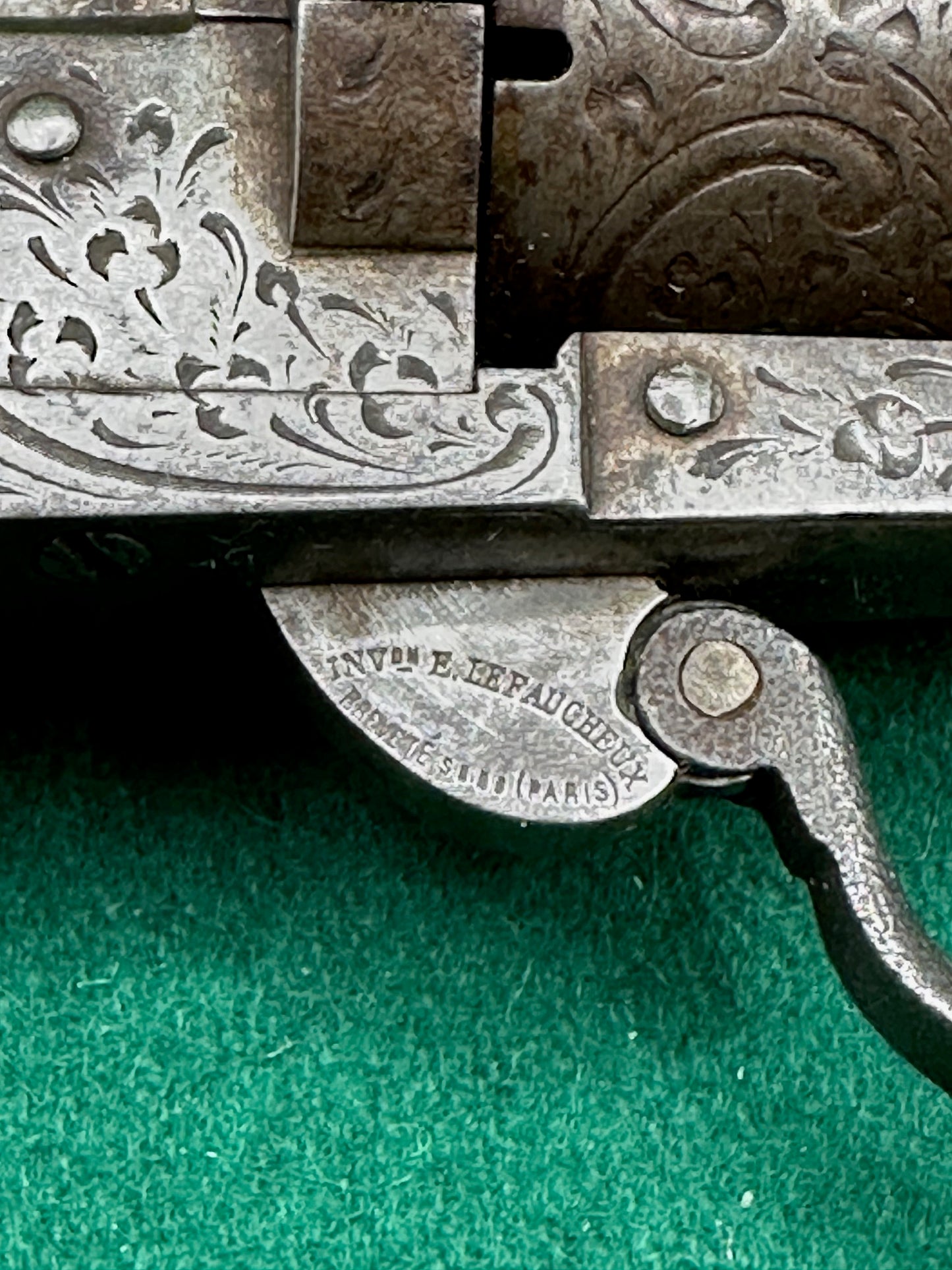 Long Barrelled 7mm Pinfire Lefaucheux Revolver