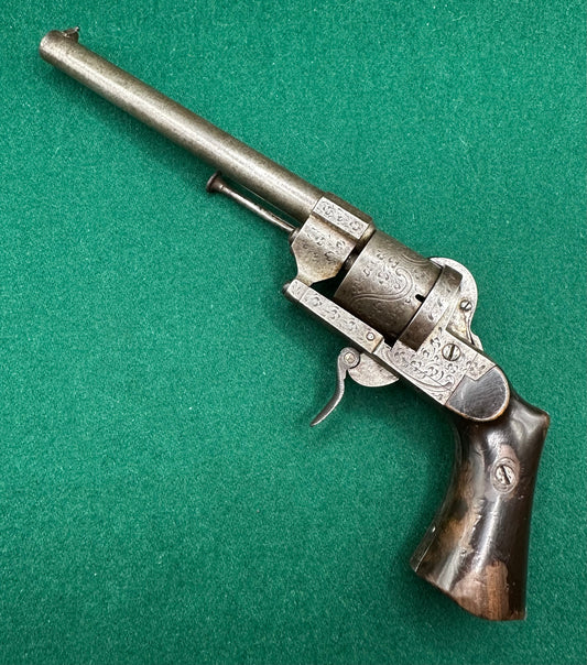 Long Barrelled 7mm Pinfire Lefaucheux Revolver