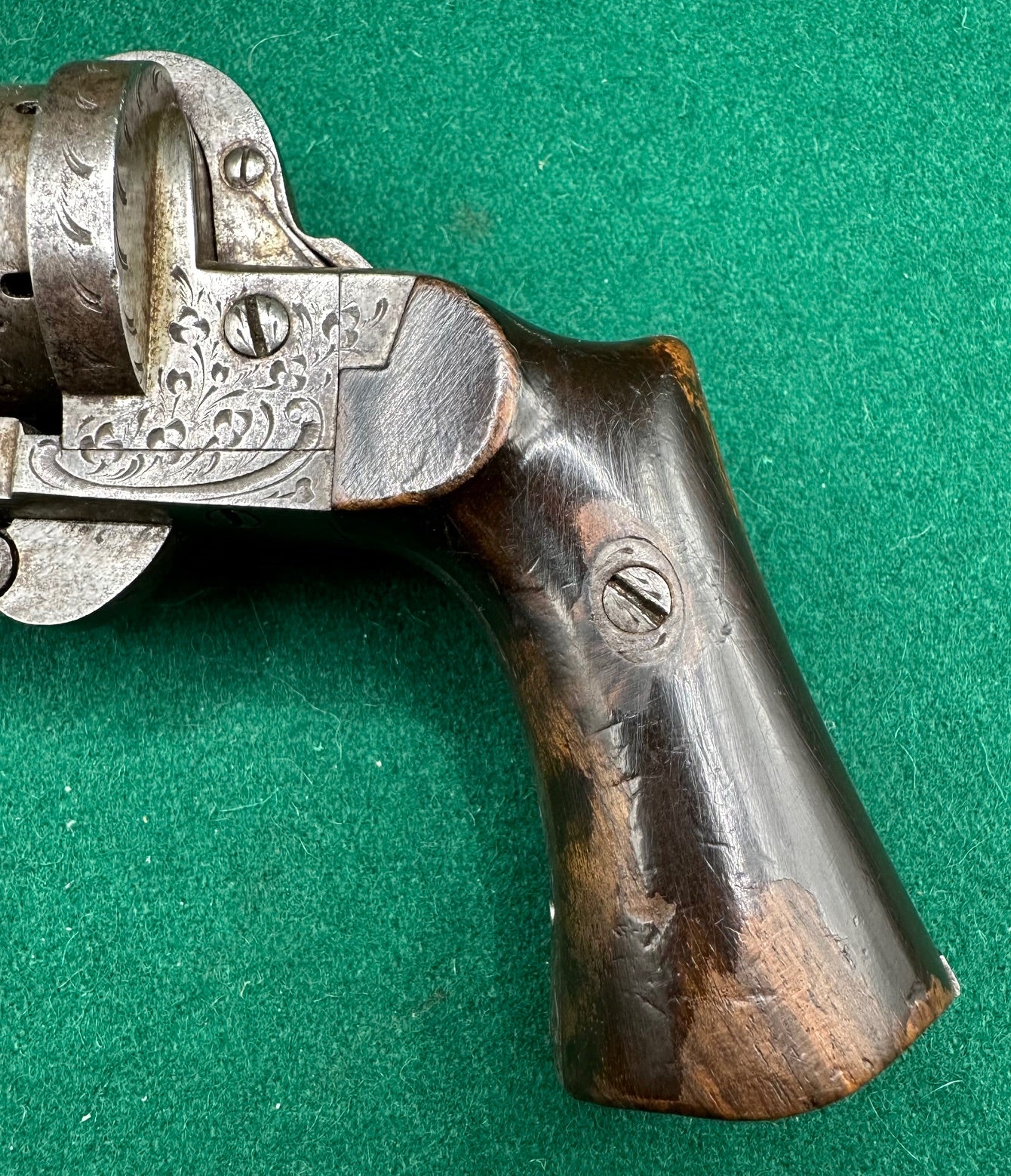 Long Barrelled 7mm Pinfire Lefaucheux Revolver