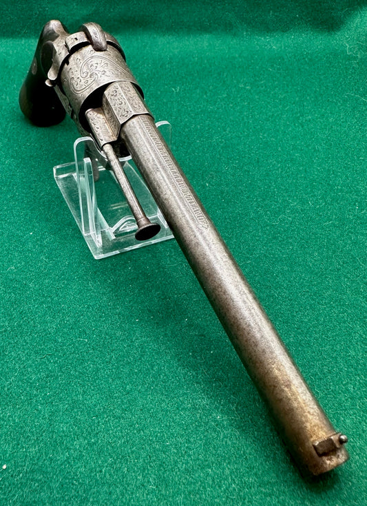 Long Barrelled 7mm Pinfire Lefaucheux Revolver