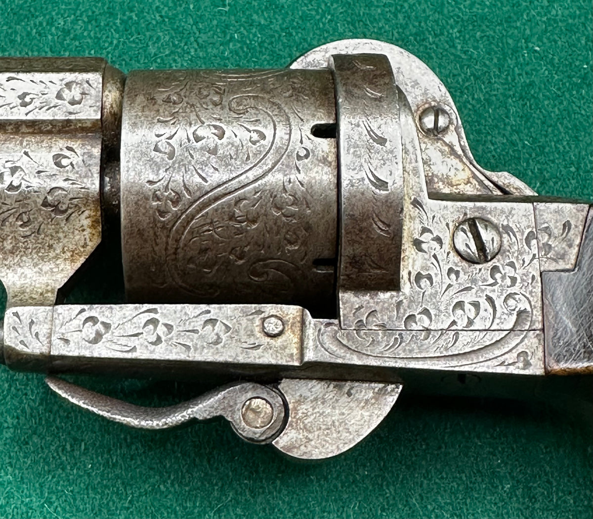 Long Barrelled 7mm Pinfire Lefaucheux Revolver
