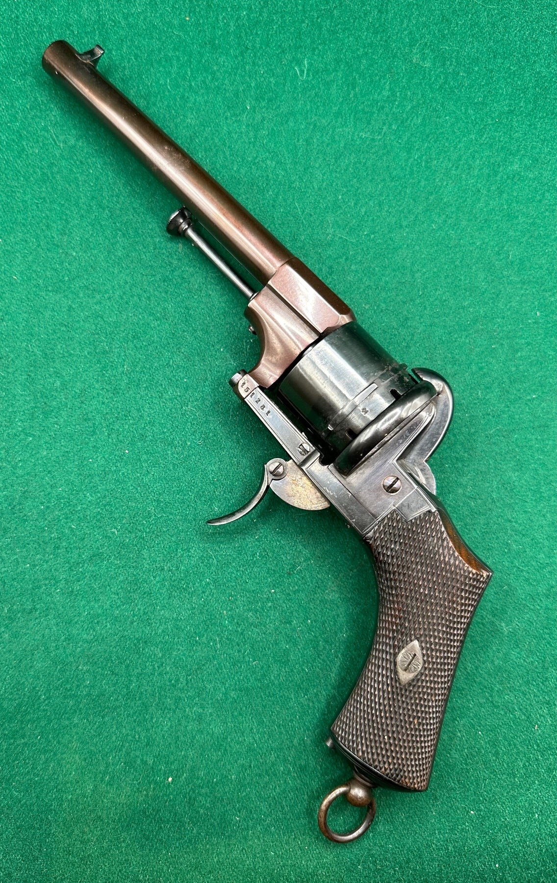 Stunning 9mm Lefaucheux Pinfire Service Revolver