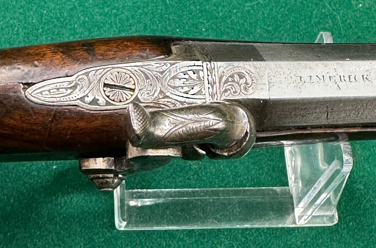 Irish Percussion Cap Overcoat Pistol By Richardson, Limerick