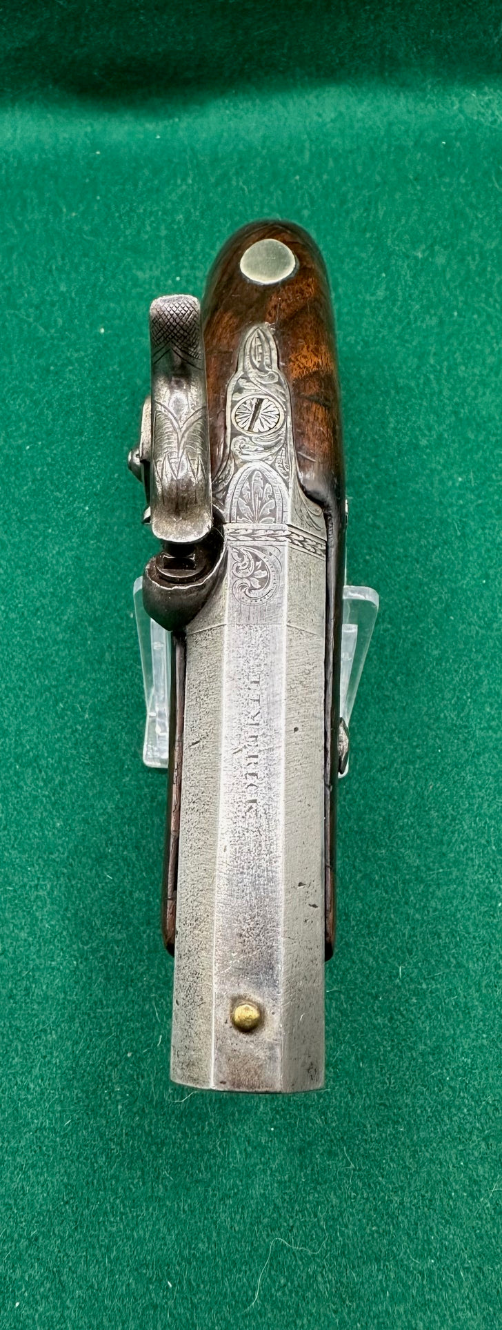 Irish Percussion Cap Overcoat Pistol By Richardson, Limerick