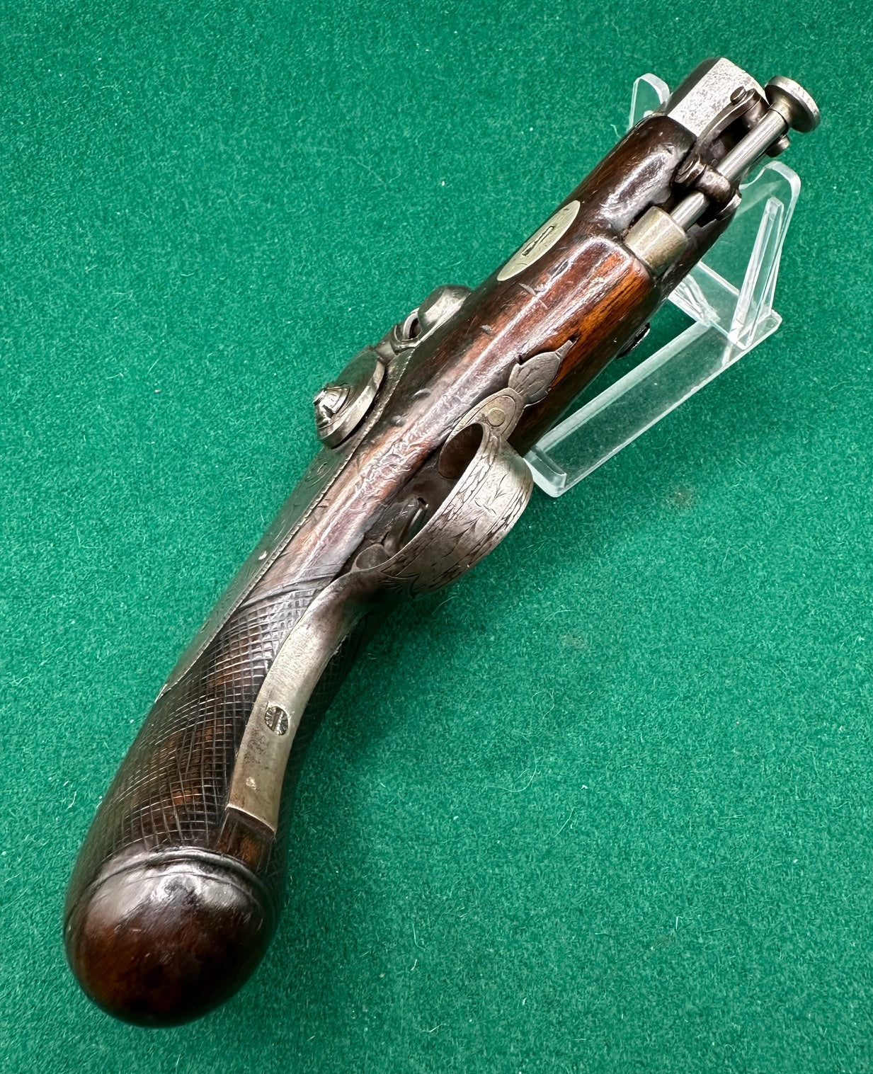 Irish Percussion Cap Overcoat Pistol By Richardson, Limerick