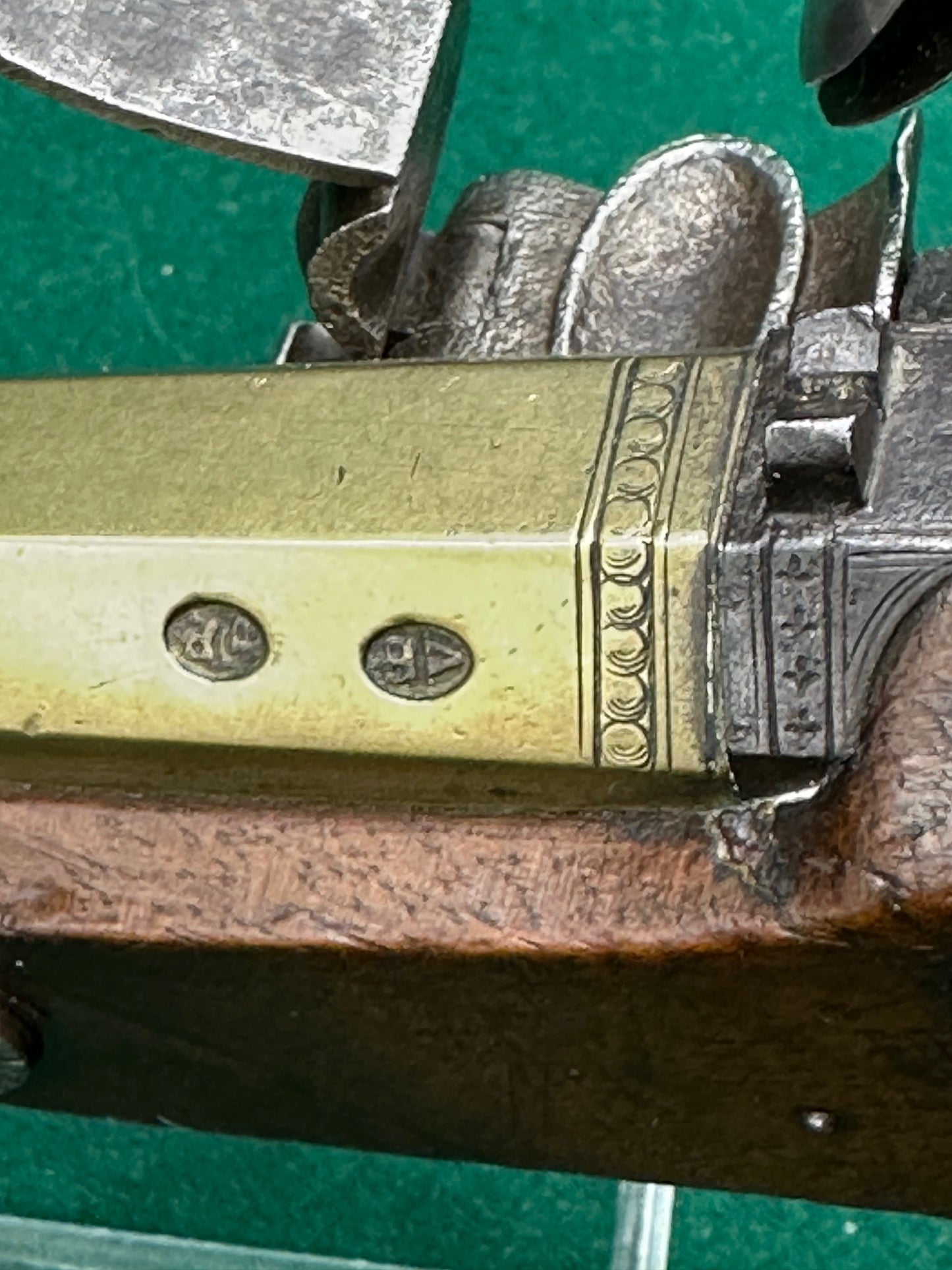 A Handsome Brass Barrelled 0.54 Calibre Officers/Duelling Pistol By O. Probin