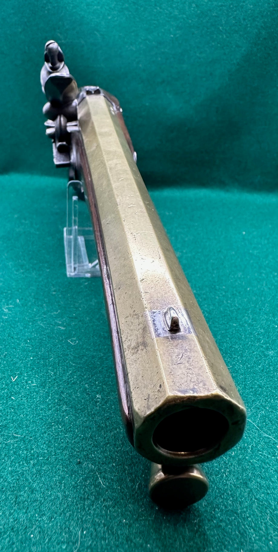 A Handsome Brass Barrelled 0.54 Calibre Officers/Duelling Pistol By O. Probin