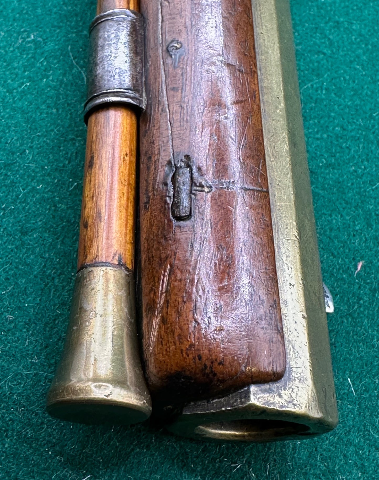 A Handsome Brass Barrelled 0.54 Calibre Officers/Duelling Pistol By O. Probin