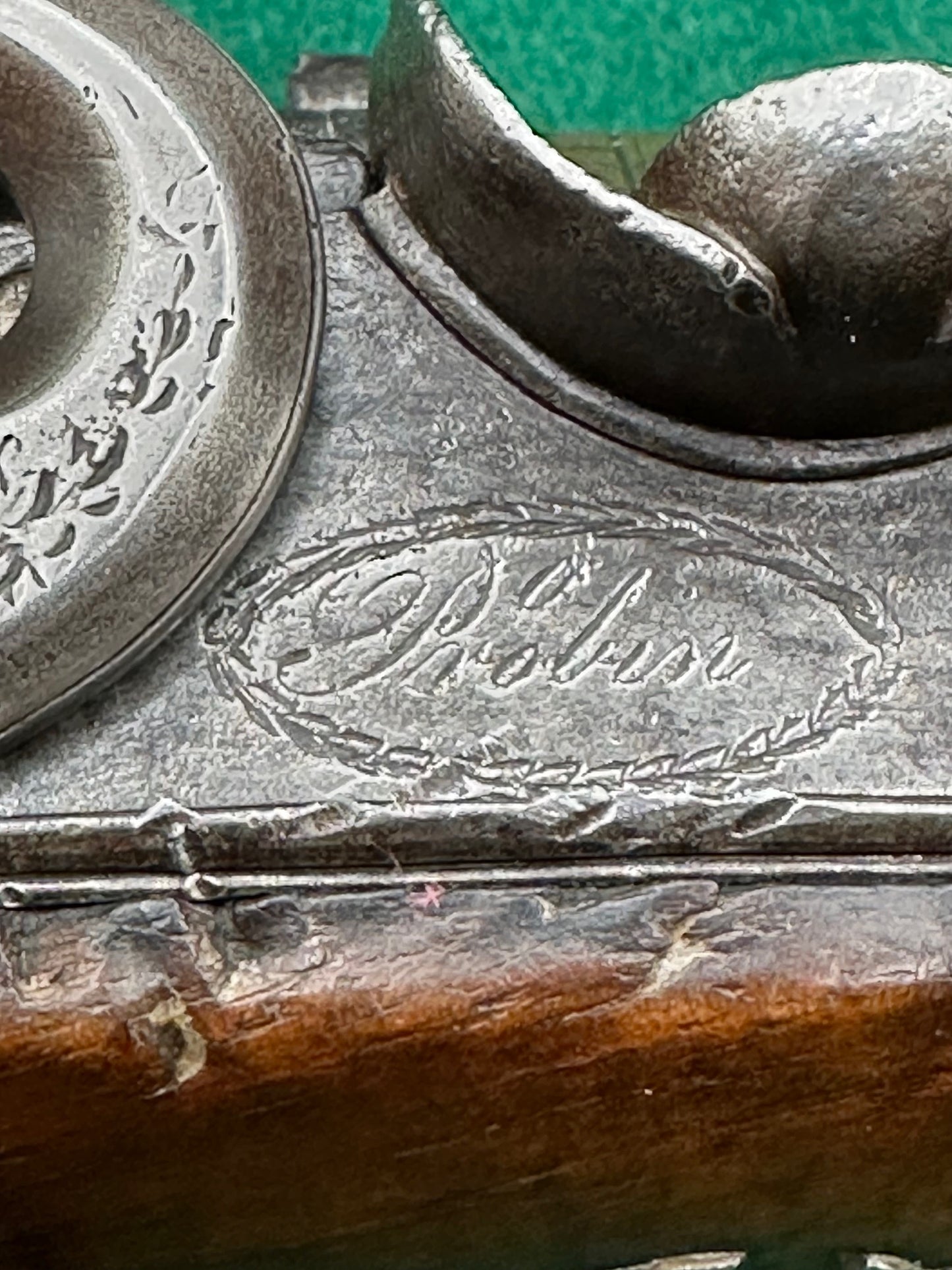 A Handsome Brass Barrelled 0.54 Calibre Officers/Duelling Pistol By O. Probin