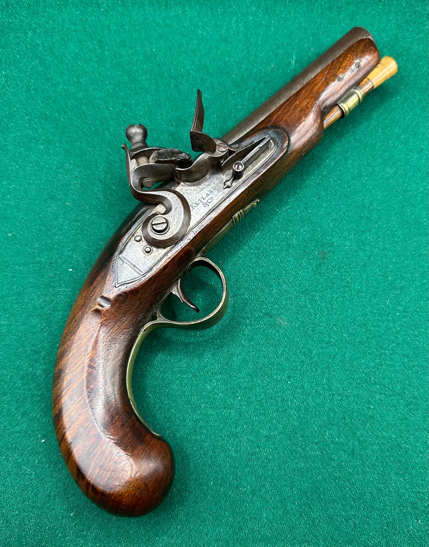 Flintlock Overcoat/Travelling Pistol By Ketland & Co