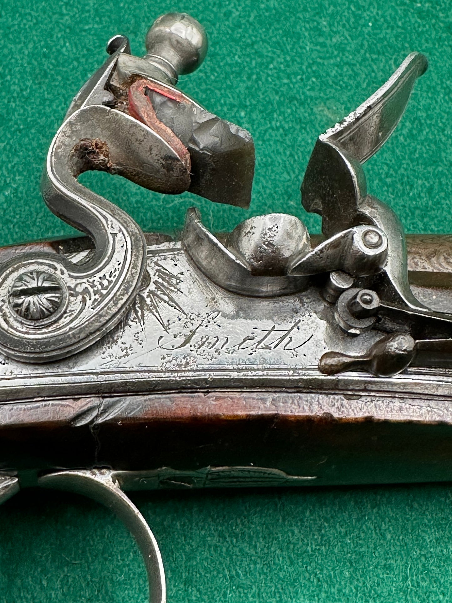 Handsome Flintlock Overcoat/Travelling Pistol By Smith