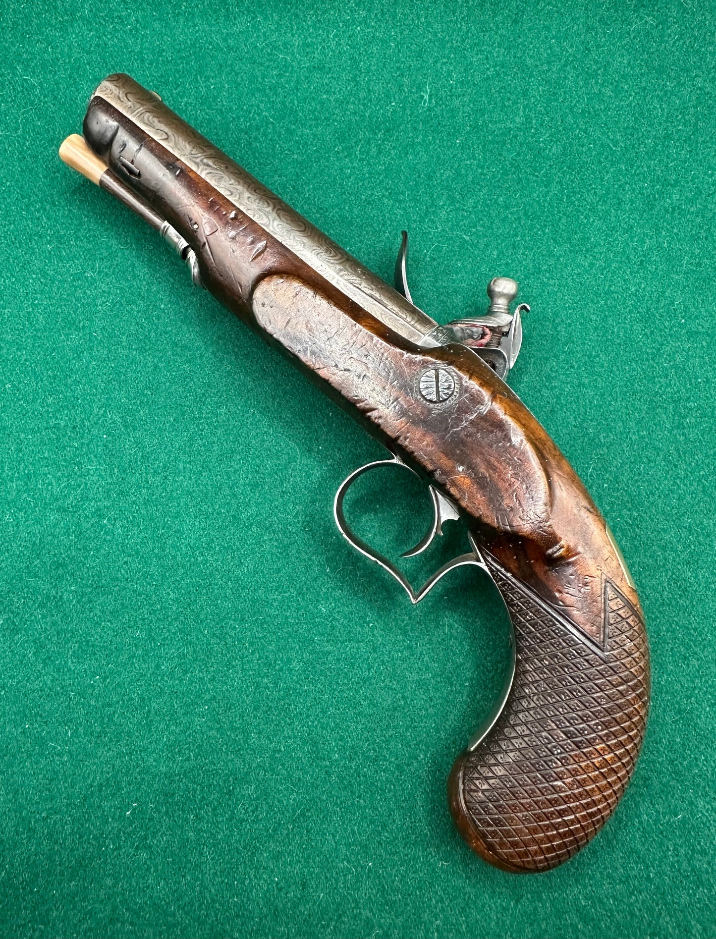 Handsome Flintlock Overcoat/Travelling Pistol By Smith