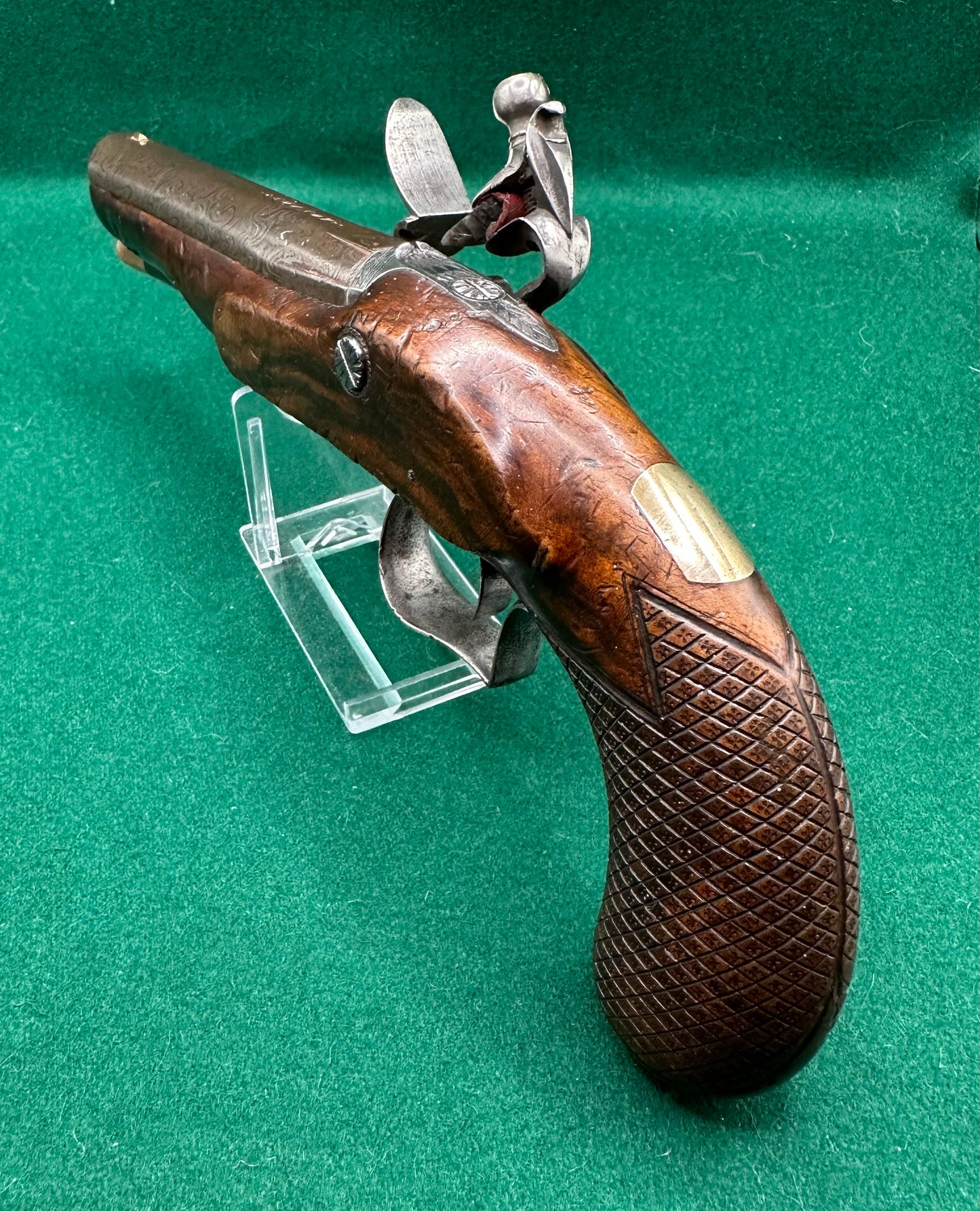 Handsome Flintlock Overcoat/Travelling Pistol By Smith