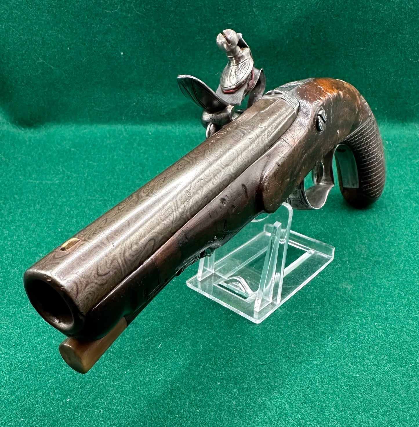 Handsome Flintlock Overcoat/Travelling Pistol By Smith