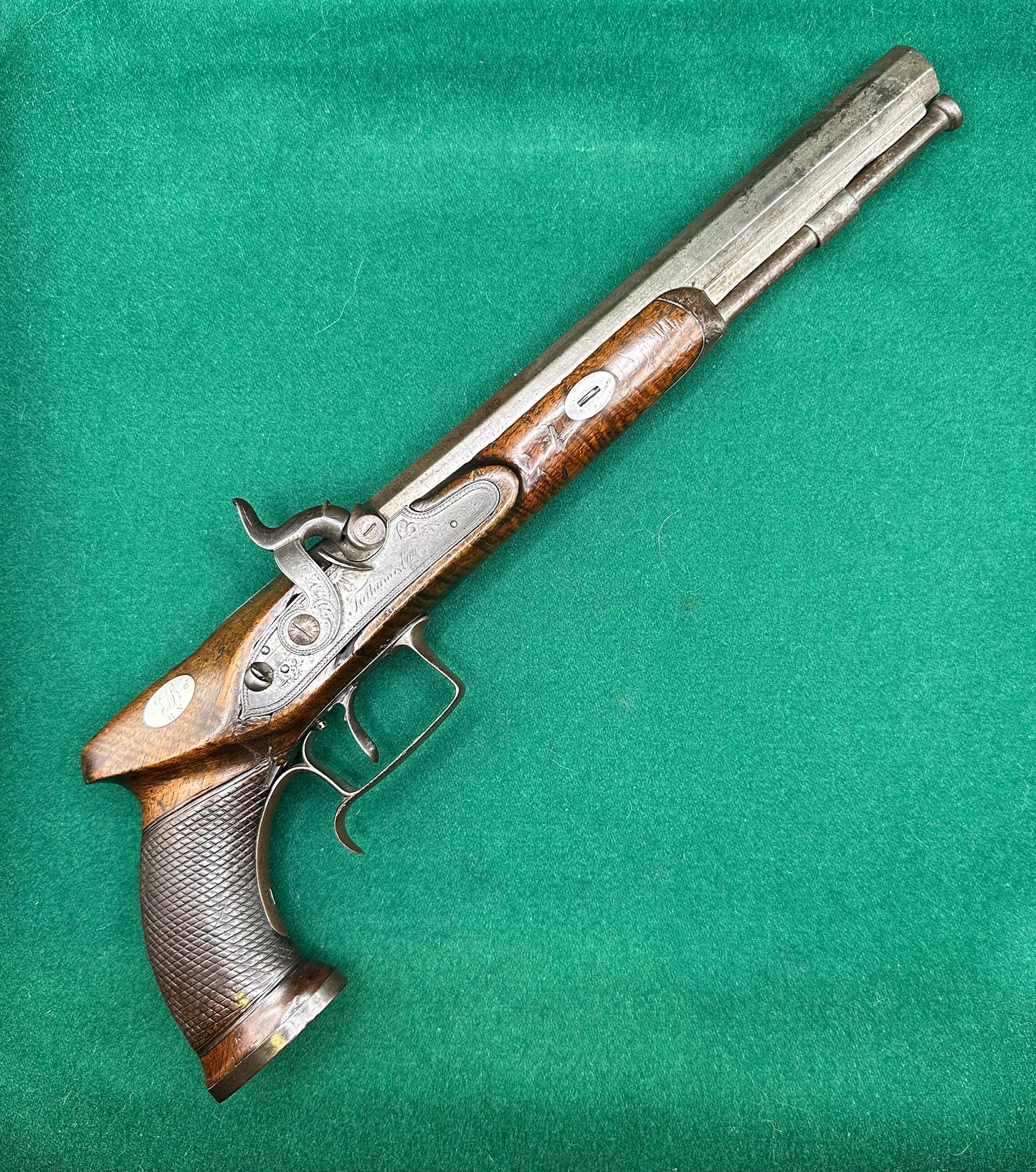 Saw Handled Duelling Pistol By Tatham & Egg